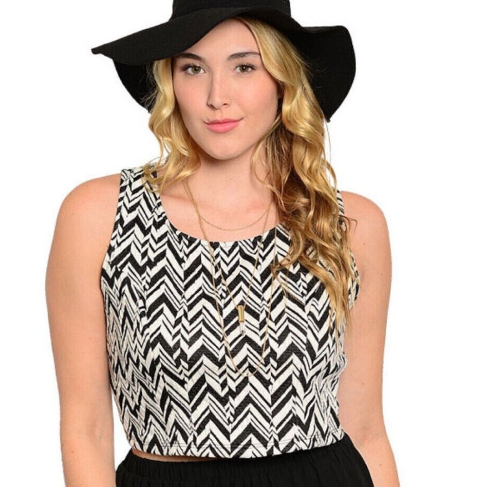 TOTO Ladies Crop Top Herringbone Sleeveless Size 3XL  **NEW WITHOUT TAGS**